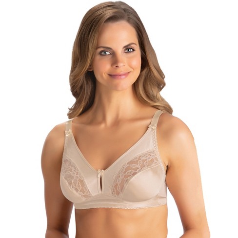 Collections Etc Front Hook Closure Exquisite Form Support Bra 44b