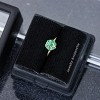 Jewelry Avalanche Ladies 20G 14K Gold Emerald Flower Nose Hoop Ring, 5/16"(8mm) - 4 of 4