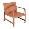 GlasFlength Accent Chairs Compact Conversation Set Simple Effortless Assembly All Weather For Patio Lounge, Brown, 24.61"*27.17"*29.92" - 3 of 4