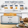 Sevobal Toasters 4-Slice Toaster, Removable Crumb Tray, Full Body Stainless Steel Housing Anti-Jam Stainless Steel , Silver, 15.7"*7.1"*7.1" - 2 of 4