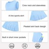 Girls Tennis Golf Dress Outfit Sleeveless Tank Top and Skorts Sets Sport Skirt with Shorts - 4 of 4