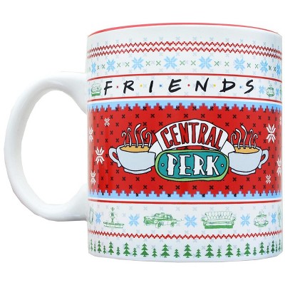 Silver Buffalo Friends Central Perk Holiday Sweater 20 Ounce Ceramic Mug