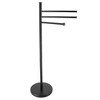 Evideco French Home Goods Freestanding 3-Arm Towel Rack in Black Steel - 2 of 4
