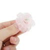 Unique Bargains Organza Flower Shoelace Charms Pink 1 Pair - 3 of 4