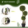 Artificial Plant for Home Decor Indoor & Outdoor Fake Plants Artificial Tree in Pot, 3 Ball Boxwood Topiary Tree - 2 of 4