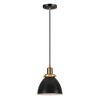 Hudson and Canal 8" Wide Pendant with Metal Shade - 2 of 4