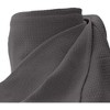Whisper Organics, 100% Organic Woven Cotton Blanket, Breathable GOTS & Fairtrade Certified, Grey - 2 of 4