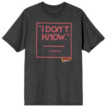 Fast Times At Ridgemont High I Don't Know Crew Neck Short Sleeve Charcoal Heather Men's T-shirt