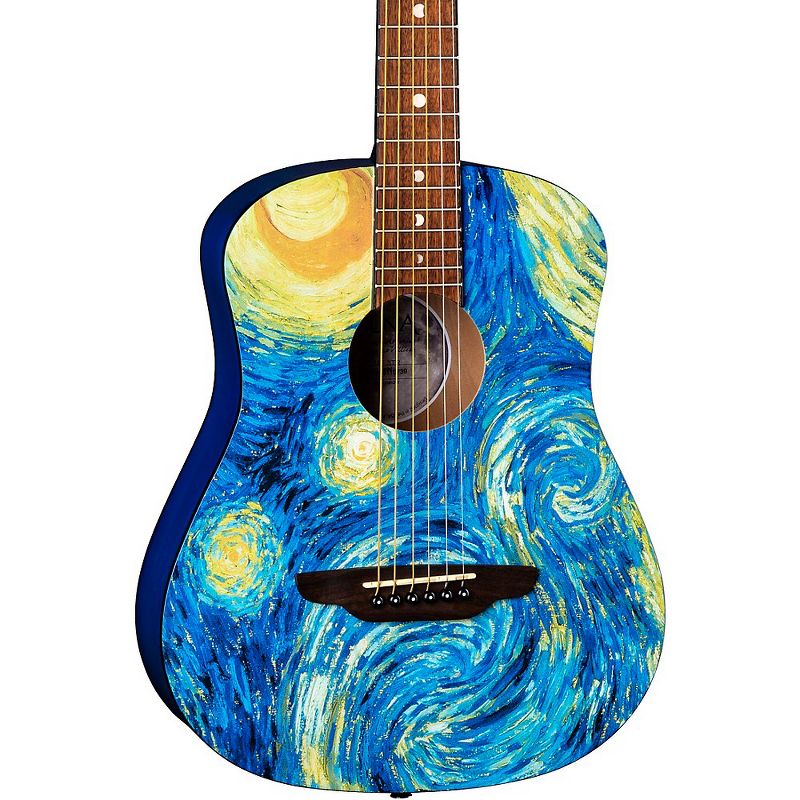 Luna Safari Starry Night 3/4 Size Travel Acoustic Guitar, 1 of 7