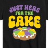 Boys' - Instant Message - Mardi Gras Here For The Cake Short Sleeve Graphic T-Shirt - 2 of 4