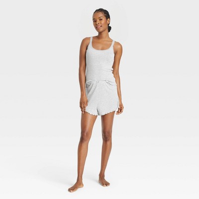 Women's Ribbed Tank Top and Shorts Pajama Set - Colsie™
