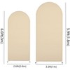 2pcs Wedding Arch Stand Covers, Spandex Round Top Backdrop Cover for Banquet Holiday Birthday Party Decor, Machine Washable - 2 of 3
