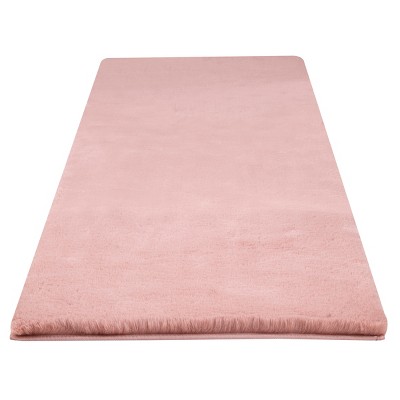 Faux Fur Bath Mat - 24x60-inch Nonslip Jacquard Fake Rabbit Fur Rug For  Bathroom, Hallway, Or Kitchen - Modern Bathroom Decor By Home-complete  (mauve) : Target