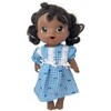Doll Clothes Superstore Handmade Blue Checks and Cherries Nightgown for 14 Inch Baby Alive Dolls - 2 of 4