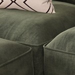 Green Chenille/6 Seater