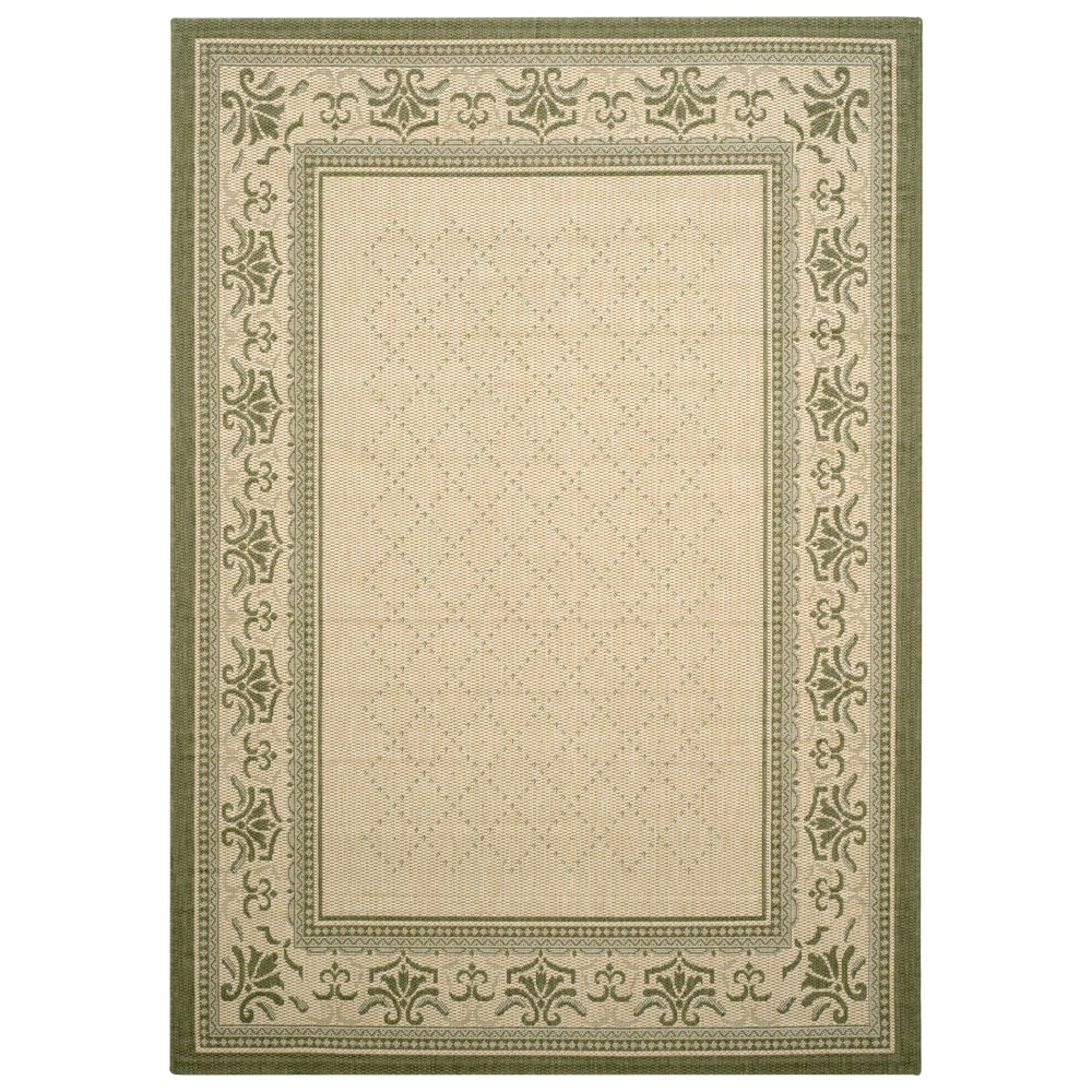  Camille Outdoor Rug Natural/Olive