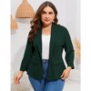Whizmax Women's Plus Size Casual Blazers Open Front Work Office Jackets Blazer with Pockets - 4 of 4