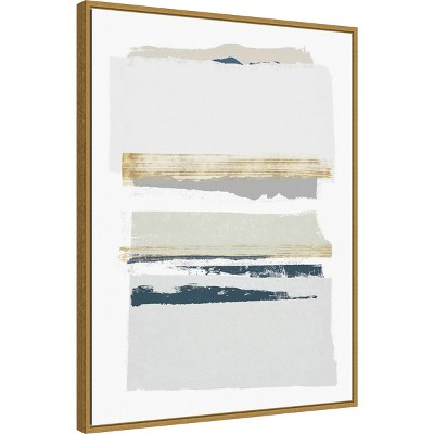 Boulevard I Gold Framed Abstract Canvas Wall Art, 22" x 30"