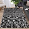 Modern Soft Fluffy Living Room Rugs with Geometric Pattern, Plush Non Slip Non Shedding Throw Carpet for Nursery Bedroom Payroom - 4 of 4