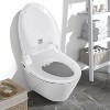 ELECWISH Bidet Toilet Seat with Stainless Steel Nozzle, Adjustable Warm Water and Air Dryer, Night Light - 2 of 4