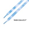 INSPIRE CHIC Three Colors Gradient Flat Shoe Laces for Sneakers 1 Pair - 3 of 4