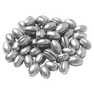 Unique Bargains Oval Shape Saltwater Freshwater Fishing Lead Egg Sinkers 0.4" x 0.2" 50 Pcs - 1 of 4