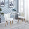 2-Pack Iron-Legged Dining Chairs with Cushioned Seats, Versatile for Any Room - 3 of 4