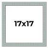 PosterPalooza | Square Refined Blue Picture Frame - UV Acrylic, Foam Board Backing, Hanging Hardware - 2 of 4