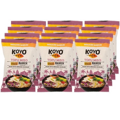 Koyo Reduced Sodium Tofu Miso Ramen - Case of 12/2.1 oz