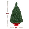 Yaheetech 2Ft/3Ft Tabletop Christmas Tree Mini Artificial Christmas Tree with Cement Base, Green - 3 of 4