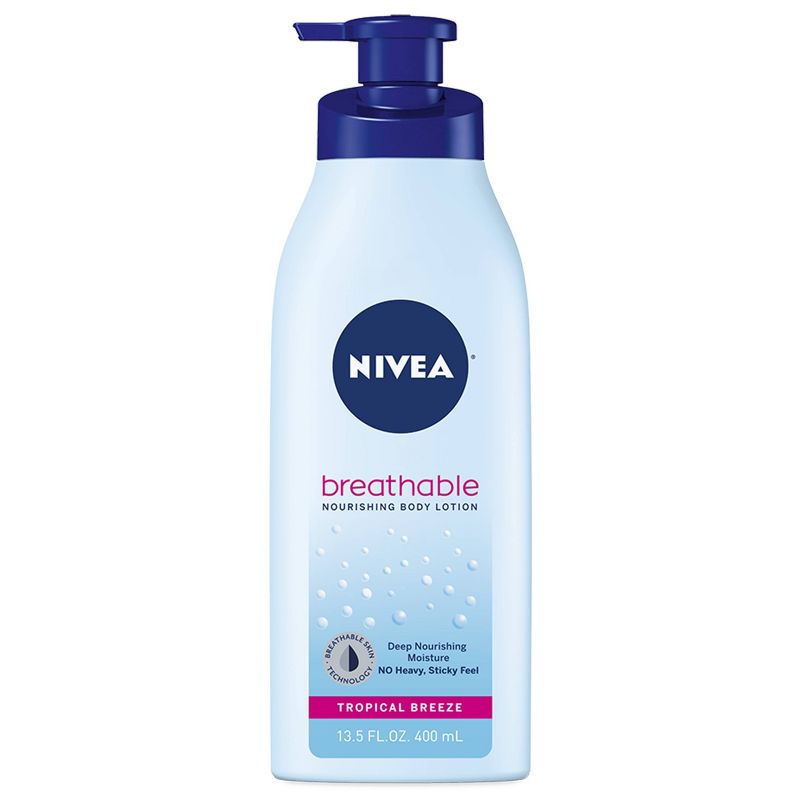 NIVEA Breathable Tropical Breeze Scented Body Lotion for Dry Skin - 13.5 fl oz, 1 of 15