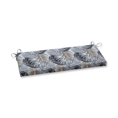 Setra Stone Outdoor Bench Cushion Black - Pillow Perfect - image 1 of 2