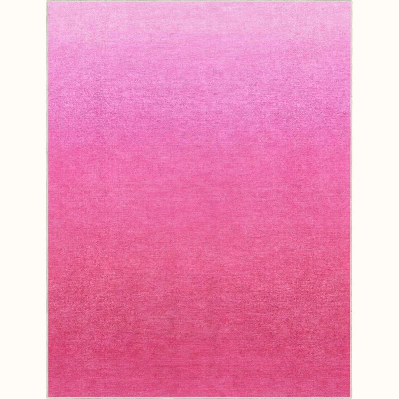 Well Woven Apollo Washable Area Rug - Hot Pink Modern Ombre - For Living Room, Bedroom and Office, 1 of 8