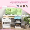 INFURNIC Kids Table Sets Desk and Chair Set with Storage for Study and Homework Organization, White, 35.5"*17.8"*35.5" - 3 of 4