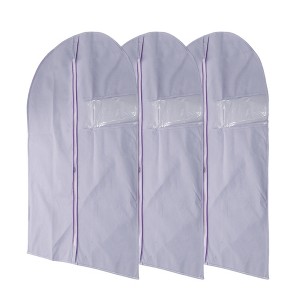 Unique Bargains Dustproof Transparent Window Garment Bag 3 Pcs - 1 of 4