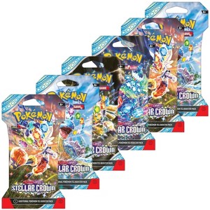 Pokemon Scarlet & Violet Stellar Crown | 6 Sleeved Boosters Packs - 1 of 1
