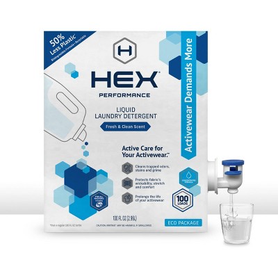 HEX Performance Liquid Laundry Detergent - Fresh & Clean - 100 fl oz