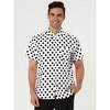 Lars Amadeus Men's Short Sleeves Polka Dots Button Down Dress Shirt - 2 of 4