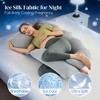 Hothugz Pregnancy Pillow - Full Body Support for Back, Belly, Hips & Legs, Removable Cover (51 Inch, Grey) - 2 of 4