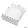 35"W Makeup Vanity Desk Vanity Table Dressing Table with 3-Mode Lighted Mirror, 5 Drawers and Storage Cabinet with Glass Door, White-ModernLuxe - 4 of 4