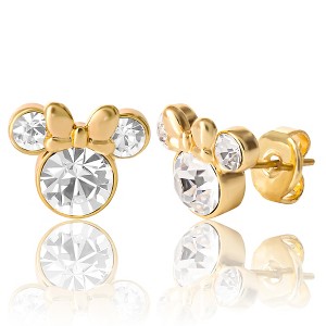 Disney Womens Minnie Mouse Birthstone Stud Earrings - 1 of 4