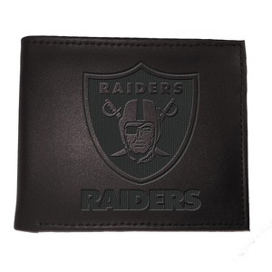 Evergreen NFL Las Vegas Raiders Black Leather Bifold Wallet Officially Licensed with Gift Box - 1 of 1