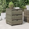 Garden Storage Cabinet PE rattan, Powder-coated steel  vidaXL - 3 of 4
