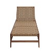 Christopher Knight Home Berywn Outdoor Acacia Wood Adjustable Chaise Lounge with Rope Seat - 4 of 4