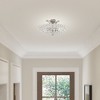 Livex Lighting Cassandra 2 - Light Semi-Flush Mount in  Brushed Nickel - 4 of 4