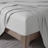 Dreamguard 3pc Twin XL 1200 Thread Count Hypoallergenic Moisture-Wicking Sheet Set Silver - 4 of 4