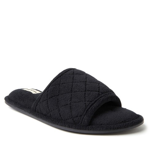 Dearfoams Women's Adjustable Indoor/Outdoor Terry Slide Slipper