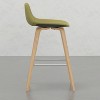 yellow Harvard Bentwood Bar Stool Set of 2 - 3 of 4