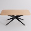YOUNIKE 69.3" L x 33.9" W Wooden Dining Table Rectangular Dining Room Table Set for 4, Modern Island Table for Kitchen with Metal Legs - 4 of 4