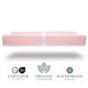 Modera Organic Cotton Contoured Baby Changing Pad w/ Waterproof Foam Mattress, Includes Soft Removable & Washable Cover, Safety Strap, Non-Slip Bottom - 2 of 4